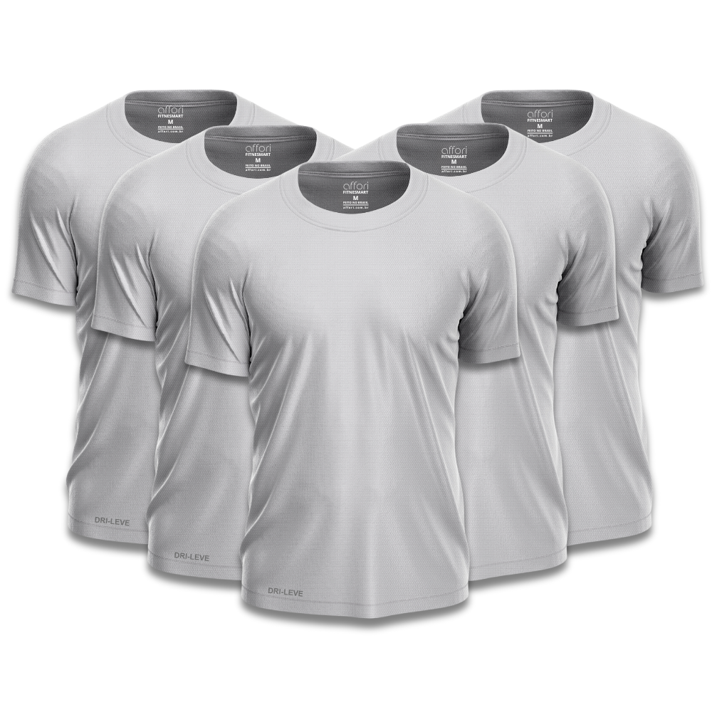 5er-Set Dry Fit T-Shirts für Herren fürs Fitnessstudio – Anti-Schweiß - KONIGFIT
