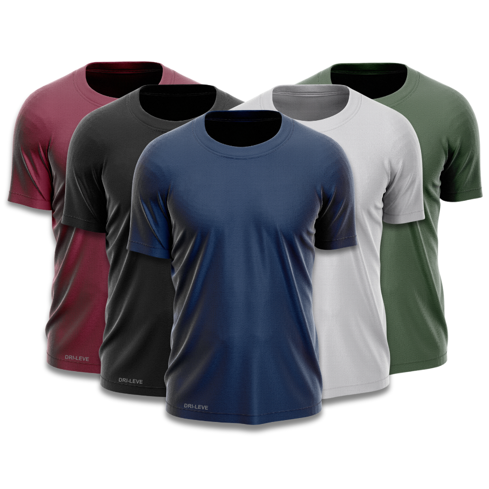 5er-Set Technologische T-Shirts für Herren - KONIGFIT