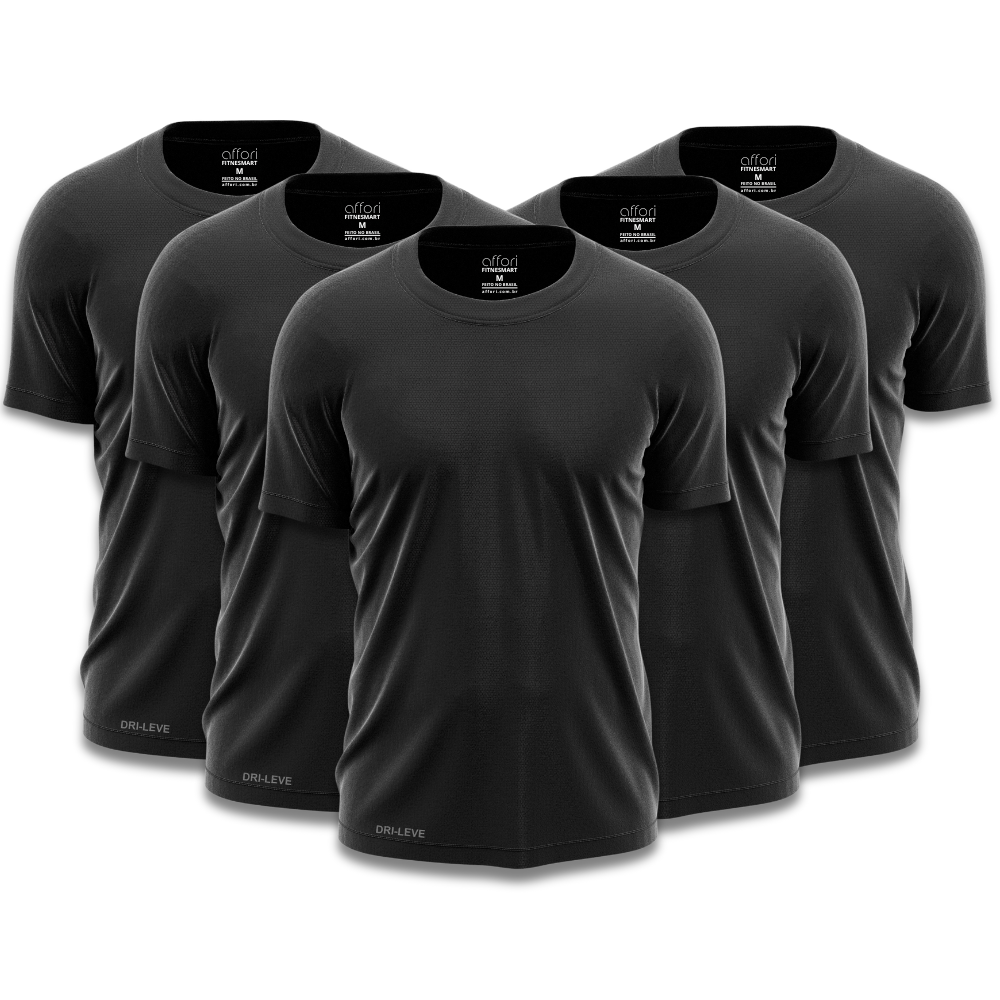 5er-Set Dry Fit T-Shirts für Herren fürs Fitnessstudio – Anti-Schweiß - KONIGFIT