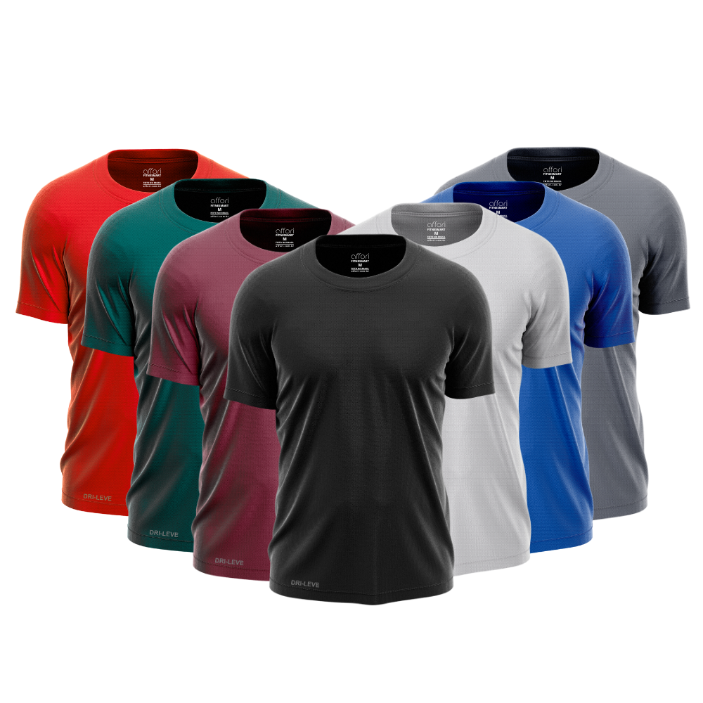 7er-Set Technologische T-Shirts - Anti-Schweiß - KONIGFIT