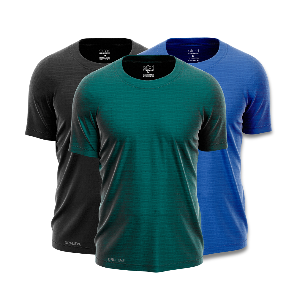 3er-Set Dry Fit Trainings-T-Shirts für Herren – Anti-Schweiß - KONIGFIT