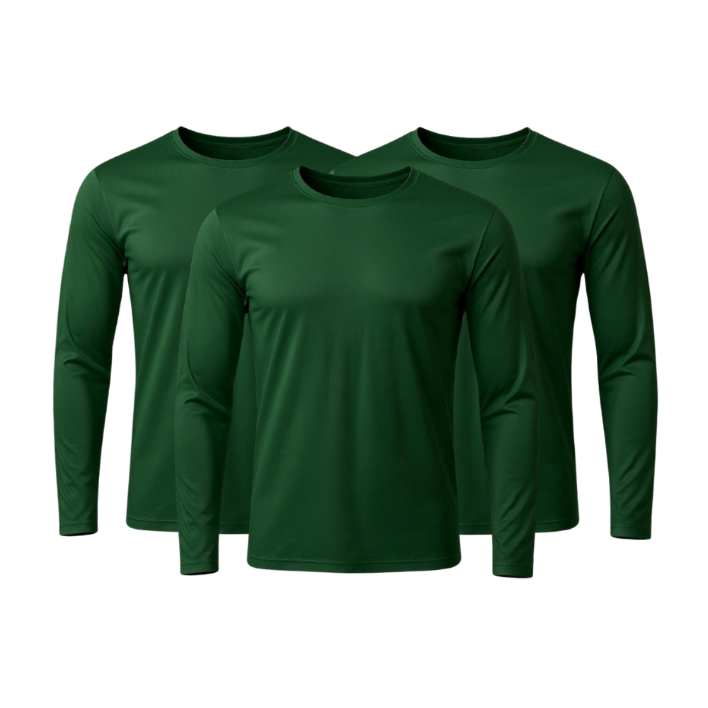 3er-Set Technologische Langarm-T-Shirts - ThermoShirt - KONIGFIT