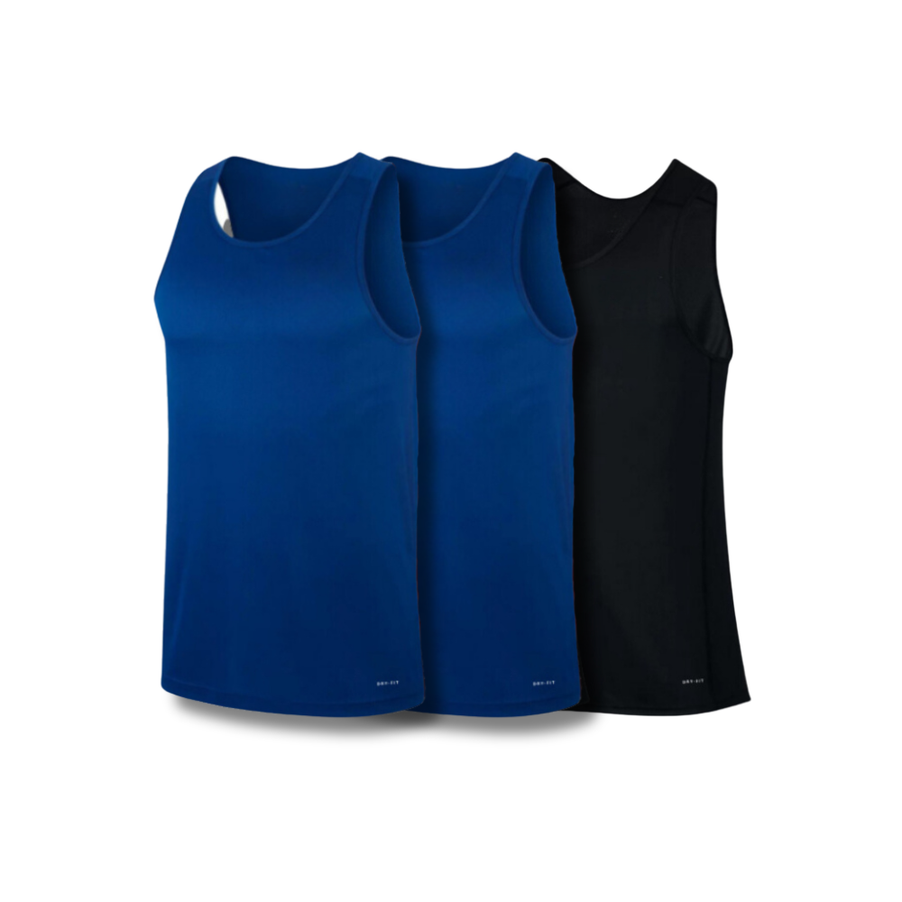 3-teiliges Tanktop-Set – Anti-Schweiß und Anti-Geruch - KONIGFIT