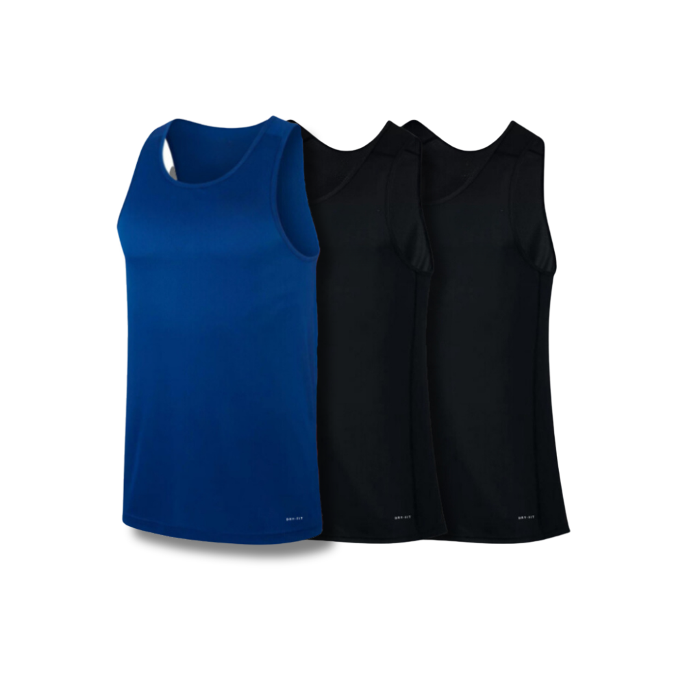 3-teiliges Tanktop-Set – Anti-Schweiß und Anti-Geruch - KONIGFIT