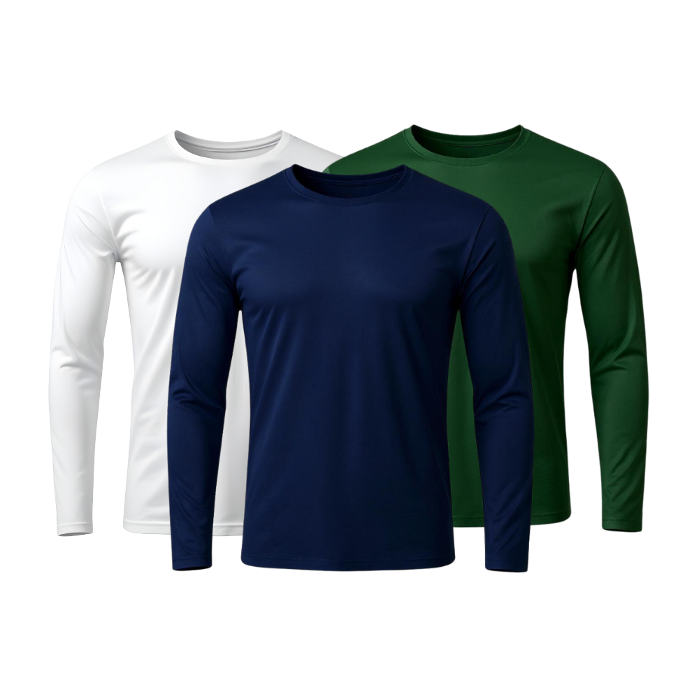 3er-Set Technologische Langarm-T-Shirts - ThermoShirt - KONIGFIT