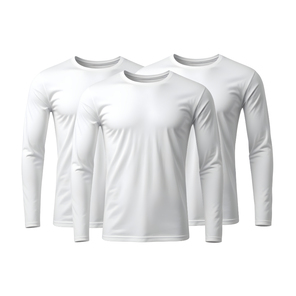 3er-Set Technologische Langarm-T-Shirts - ThermoShirt - KONIGFIT