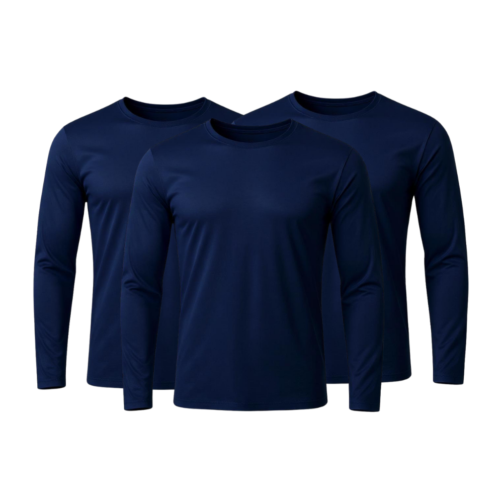 3er-Set Technologische Langarm-T-Shirts - ThermoShirt - KONIGFIT