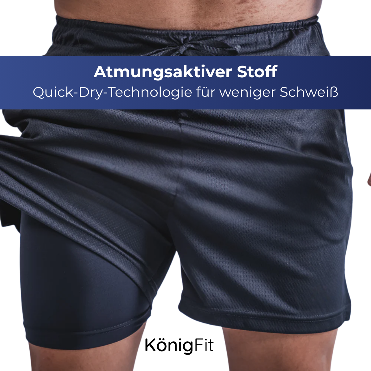 2-in-1-Kompressionsshorts – KONIGFIT