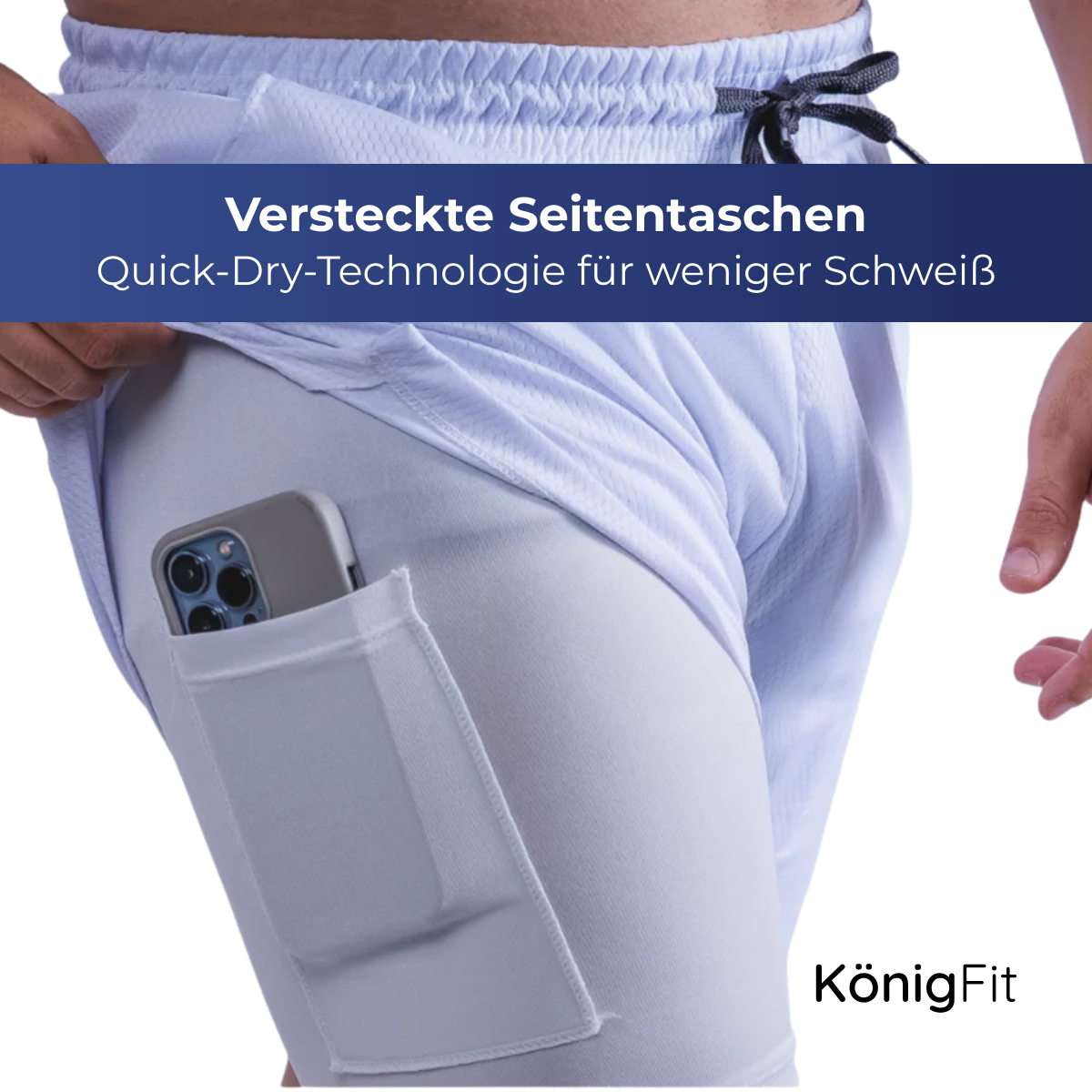 2-in-1-Kompressionsshorts – KONIGFIT