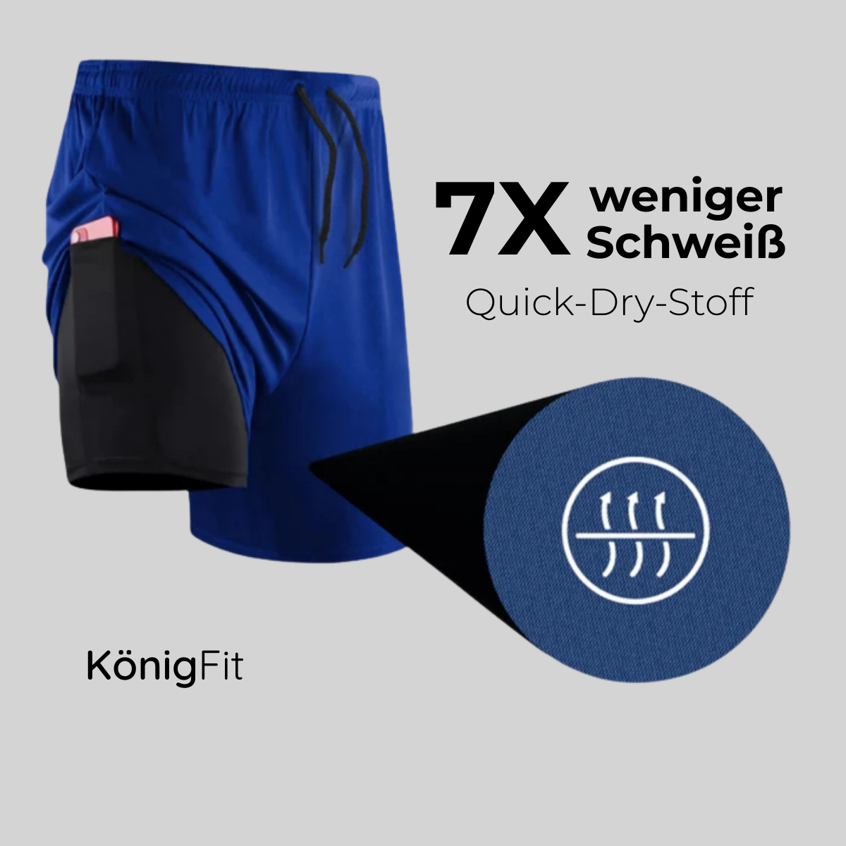 2-in-1-Kompressionsshorts – KONIGFIT