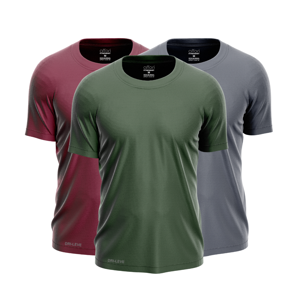 3er-Set Dry Fit Trainings-T-Shirts für Herren – Anti-Schweiß - KONIGFIT