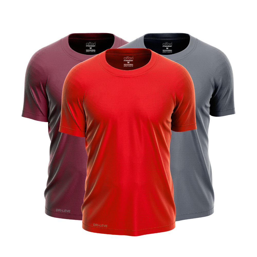 3er-Set Dry Fit Trainings-T-Shirts für Herren – Anti-Schweiß - KONIGFIT