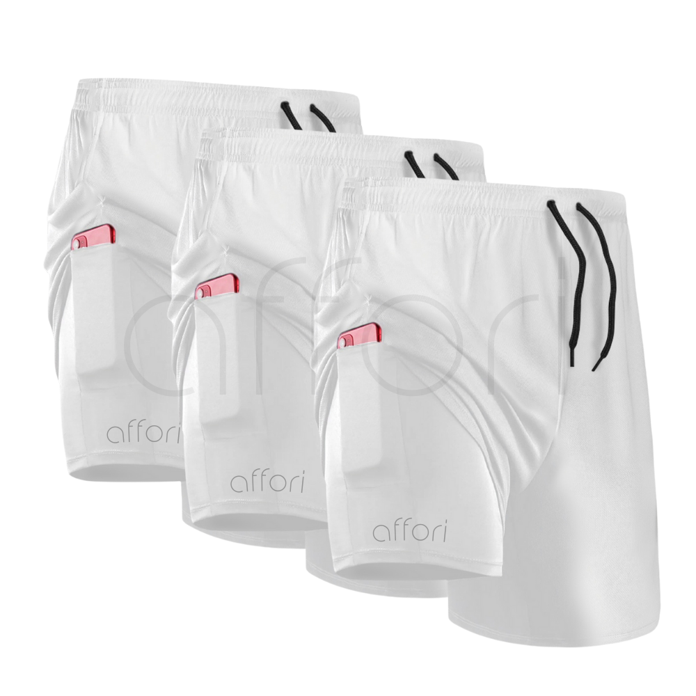 3er-Pack 2-in-1-Kompressionsshorts – Winteraktion - KONIGFIT