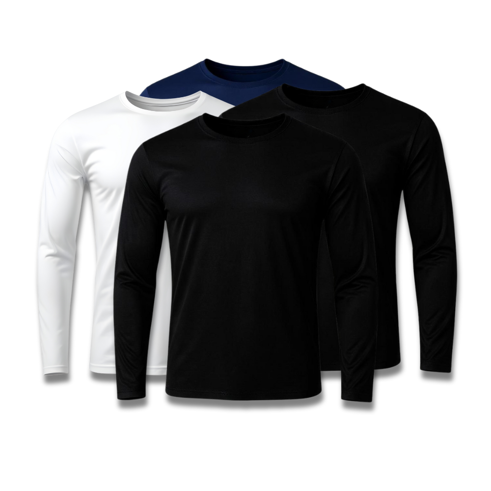 Set mit 4 Langarm-T-Shirts mit Technologie – Jubiläumsaktion - KONIGFIT