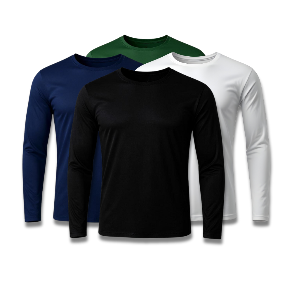 Set mit 4 Langarm-T-Shirts mit Technologie – Jubiläumsaktion - KONIGFIT