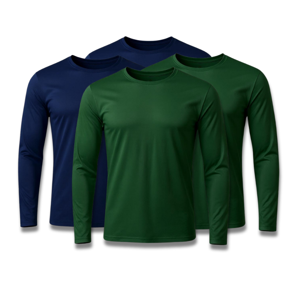 Set mit 4 Langarm-T-Shirts mit Technologie – Jubiläumsaktion - KONIGFIT