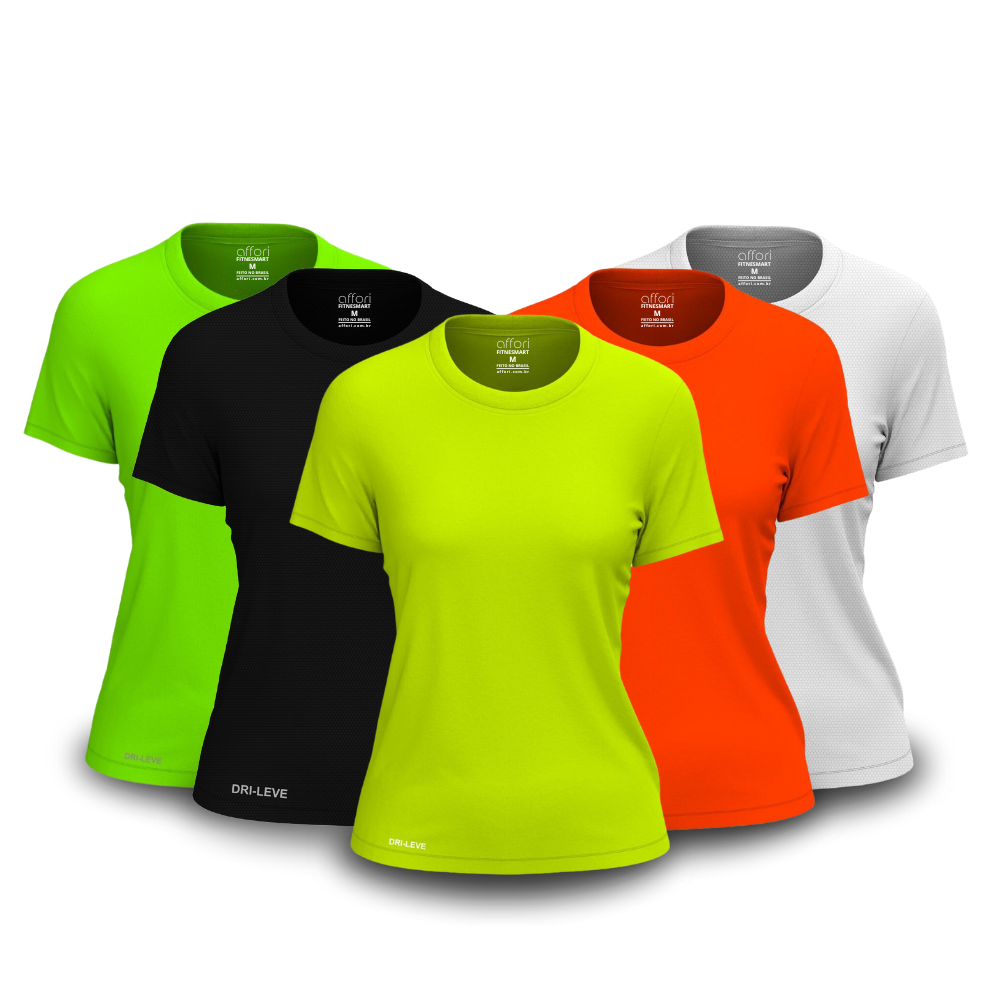 5er-Set Dry Fit T-Shirts für Damen für das Fitnessstudio – Anti-Schweiß - KONIGFIT