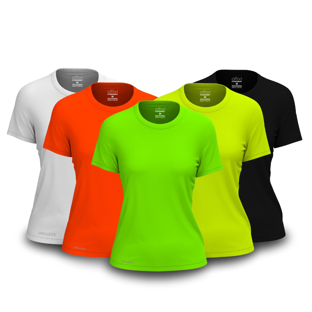5er-Set Dry Fit T-Shirts für Damen für das Fitnessstudio – Anti-Schweiß - KONIGFIT