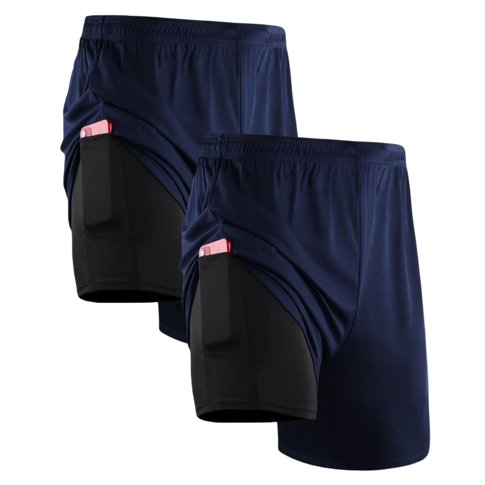 2-in-1-Kompressionsshorts-Set - KONIGFIT