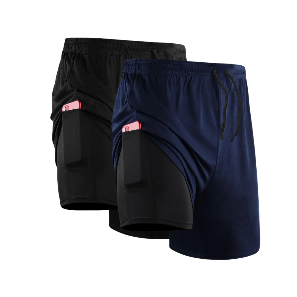 2-in-1-Kompressionsshorts-Set - KONIGFIT