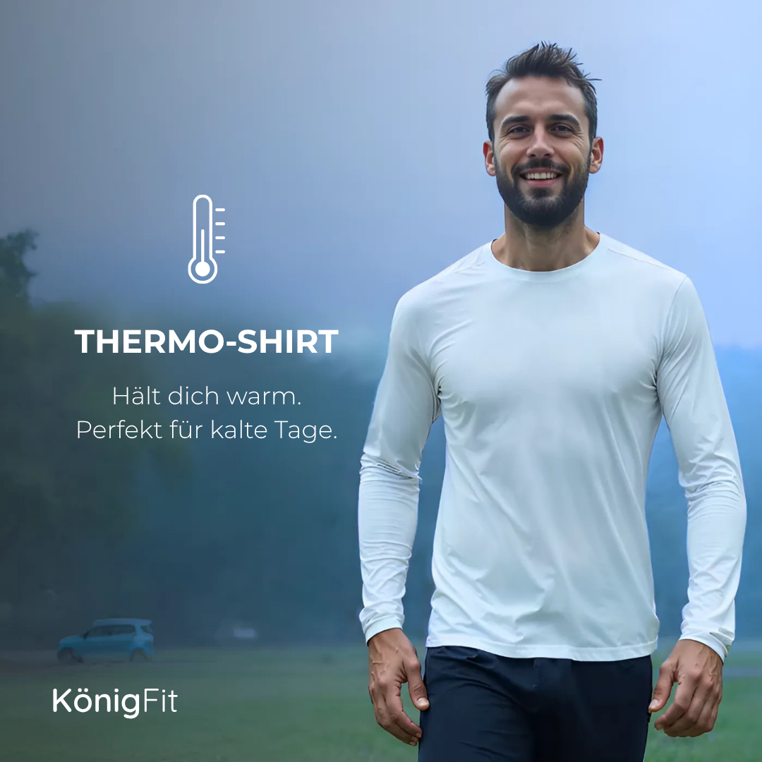 3er-Set Technologische Langarm-T-Shirts - ThermoShirt - KONIGFIT