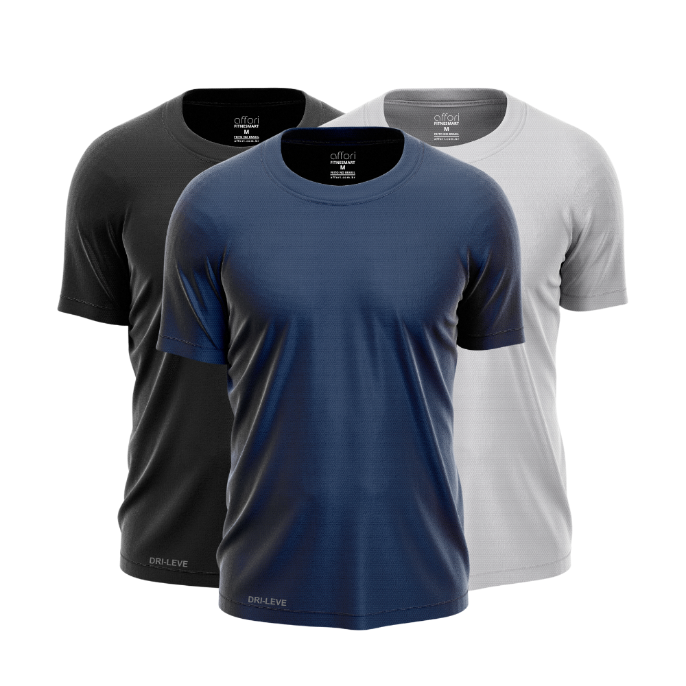 3er-Set Dry Fit Trainings-T-Shirts für Herren – Anti-Schweiß - KONIGFIT