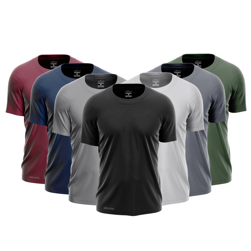 7er-Set Technologische T-Shirts - Anti-Schweiß - KONIGFIT