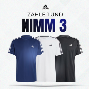 3 Adidas Essentials 3-Streifen-Trainingsshirt (Kaufen Sie 1 und erhalten Sie 3 gratis)