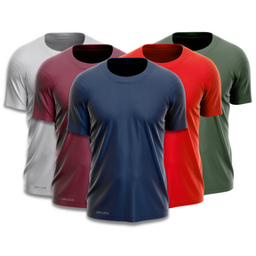 5er-Set Technologische T-Shirts für Herren - KONIGFIT