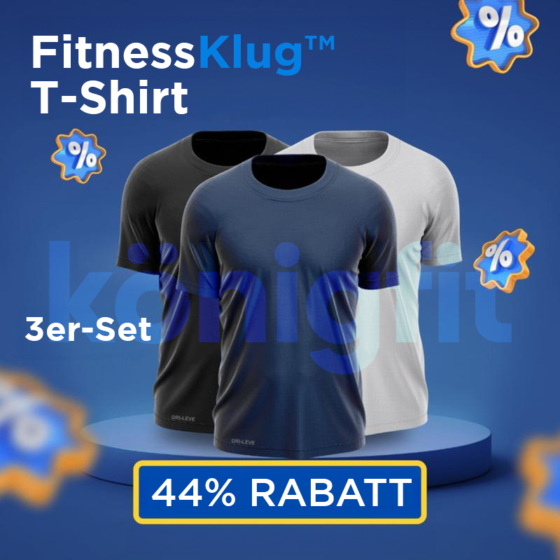 3er-Set Technologische T-Shirts – Anti-Schweiß - KONIGFIT