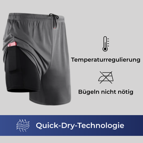 Kaufen Sie 2 und erhalten Sie 3 – 2-in-1-Kompressionsshorts - KONIGFIT