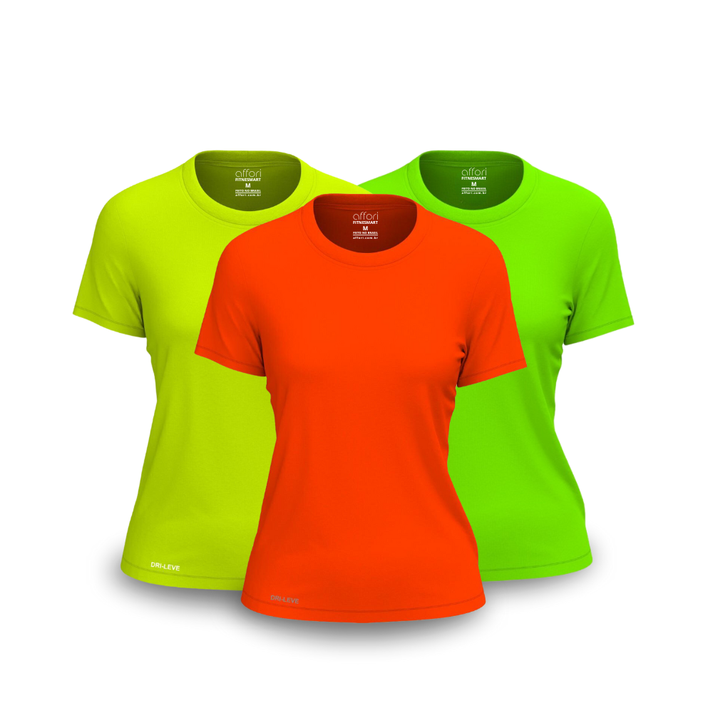 Kit 3 FitneSmart Damen-Technologie-T-Shirts - Anti-Schweiß - KONIGFIT
