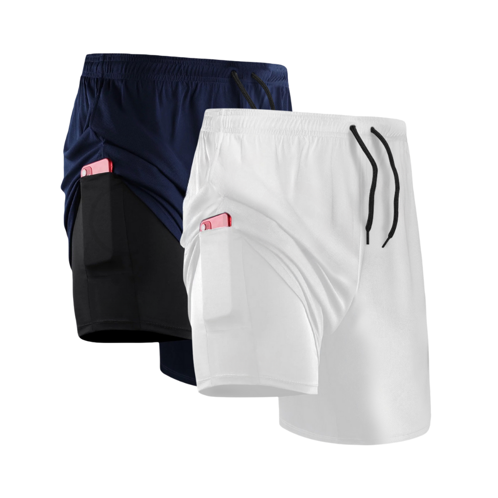 2-in-1-Kompressionsshorts-Set - KONIGFIT